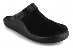 Josef Seibel Men Leather Slippers Black