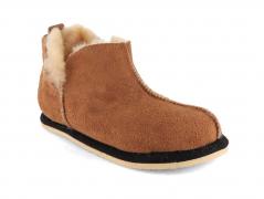 Lammbock� Kinder Hausschuhe aus Lammfell Shearlock, cognac braun 