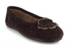 Thies Ecopicos Ballerina Damen Hausschuhe, marron militar