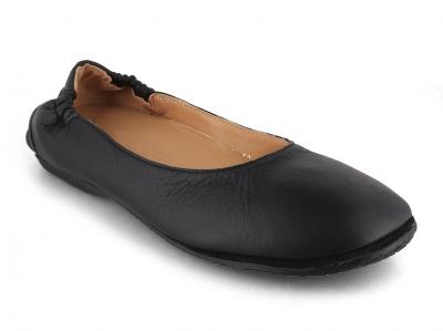 Haflinger Softino Softi Basico lederen pantoffels huisschoenen ballerina in een eenvoudig design, 41 EU