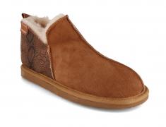 SHEPHERD Annie Damen Lammfell Hausschuhe, viper chestnut 