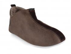 SHEPHERD Damen, Lammfellhausschuhe Lina, stone oiled antique