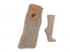 WoolFit� Alpaka Wollsocken aus 100% nat�rlicher Wolle extra warm, beigemeliert