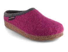 HAFLINGER Damen Walk Pantoffeln Grizzly Panda, maulbeere