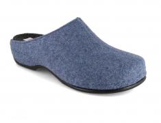 Berkemann BERKOFLEX Filz Pantoffeln Florina, himmelblau