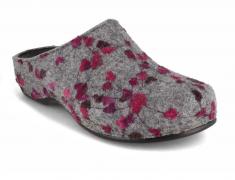 Berkemann BERKOFLEX Damen Filzclogs Donata, hellgrau