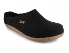 HAFLINGER Filzpantoffel Blizzard Credo, schwarz