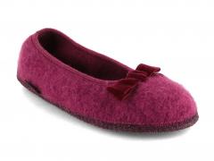 HAFLINGER Damen Ballerina Fiocco, maulbeere