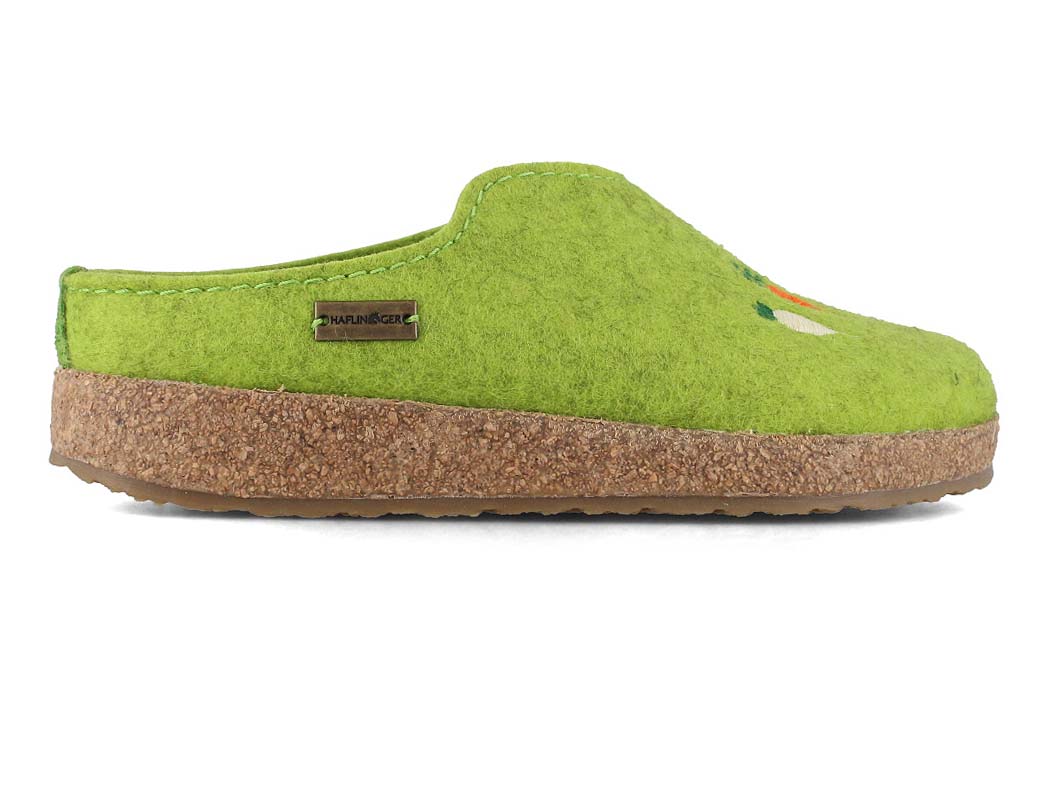 HAFLINGER Damen Filz Hausschuhe Grizzly R bli Gr n