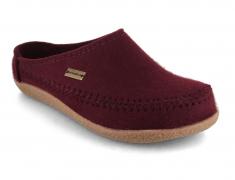 HAFLINGER Damen Filzpantoffeln Blizzard Credo, bordeaux