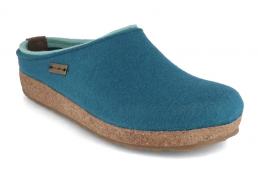 HAFLINGER Damen Filzpantoffeln Grizzly Kris, t�rkis