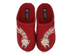 HAFLINGER Damen Pantoffeln Flair Choupette, burgund