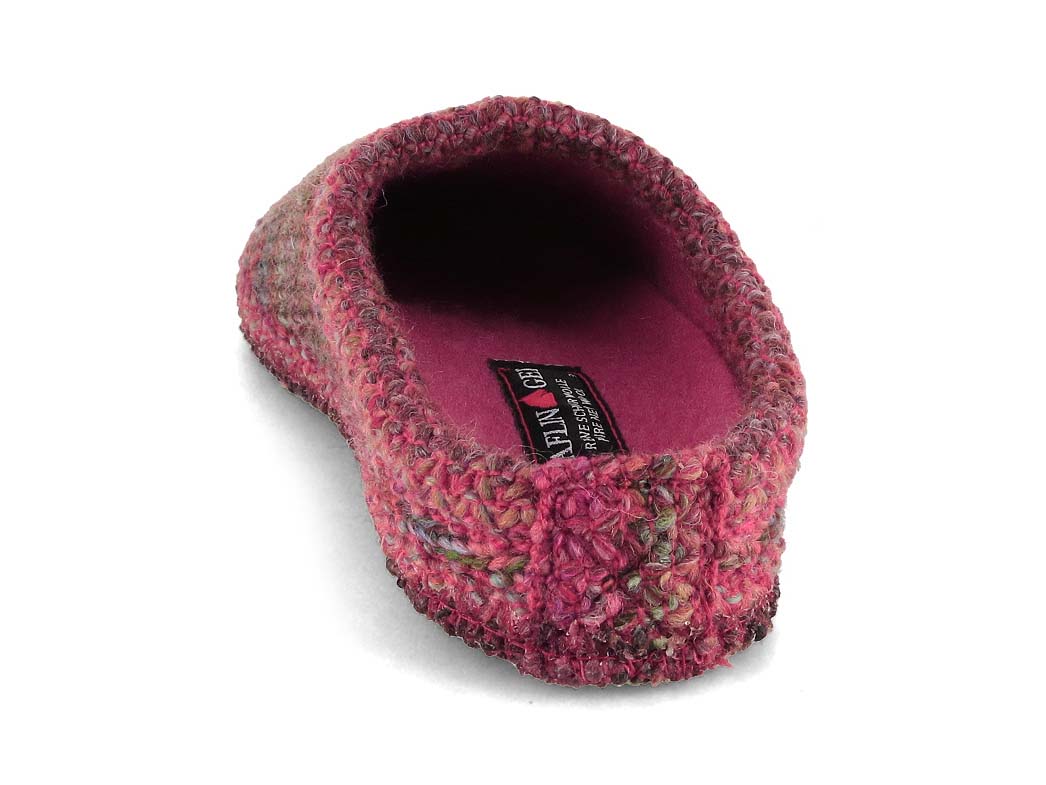 Haflinger pantoffels voor dames Tricoté 612085, grootte:41 EU, kleur:Veelkleurig
