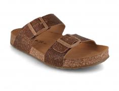 HAFLINGER Damen Sandale Bio Andrea, braun raie