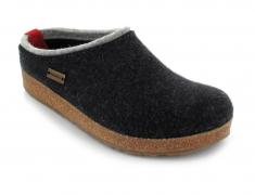 HAFLINGER� Filzpantoffel Grizzly Kris graphit/steingrau
