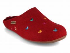 HAFLINGER� Filzpantoffel f�r Damen Farfalline paprika