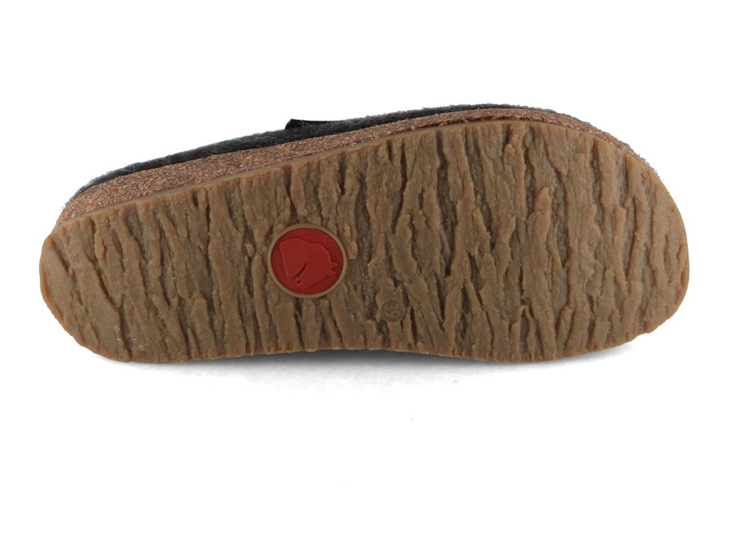 HAFLINGER Grizzly Franzl 711001 vilten pantoffels uniseks, Geel, 35 EU