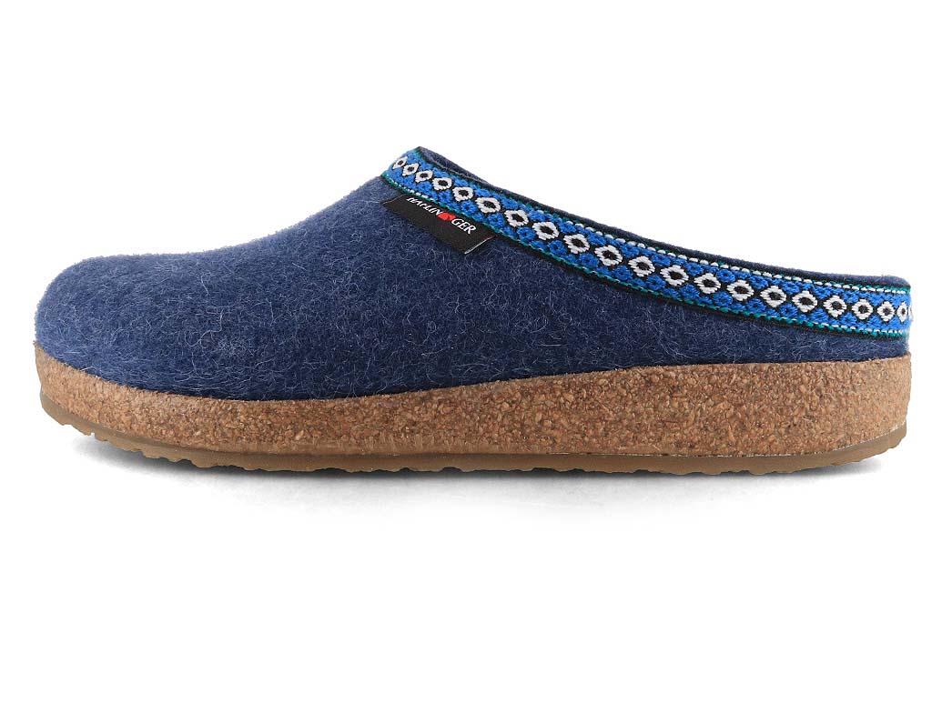 Pantofole HAFLINGER Grizzly Franzl 711001, Unisex, Lana E Feltro, Suola In Gomma TR, Marrone, Numero 42 EU