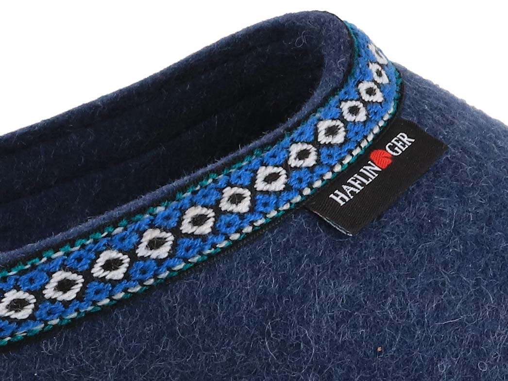 HAFLINGER | Felt Clog Grizzly Franzl, Midnight Blue | E