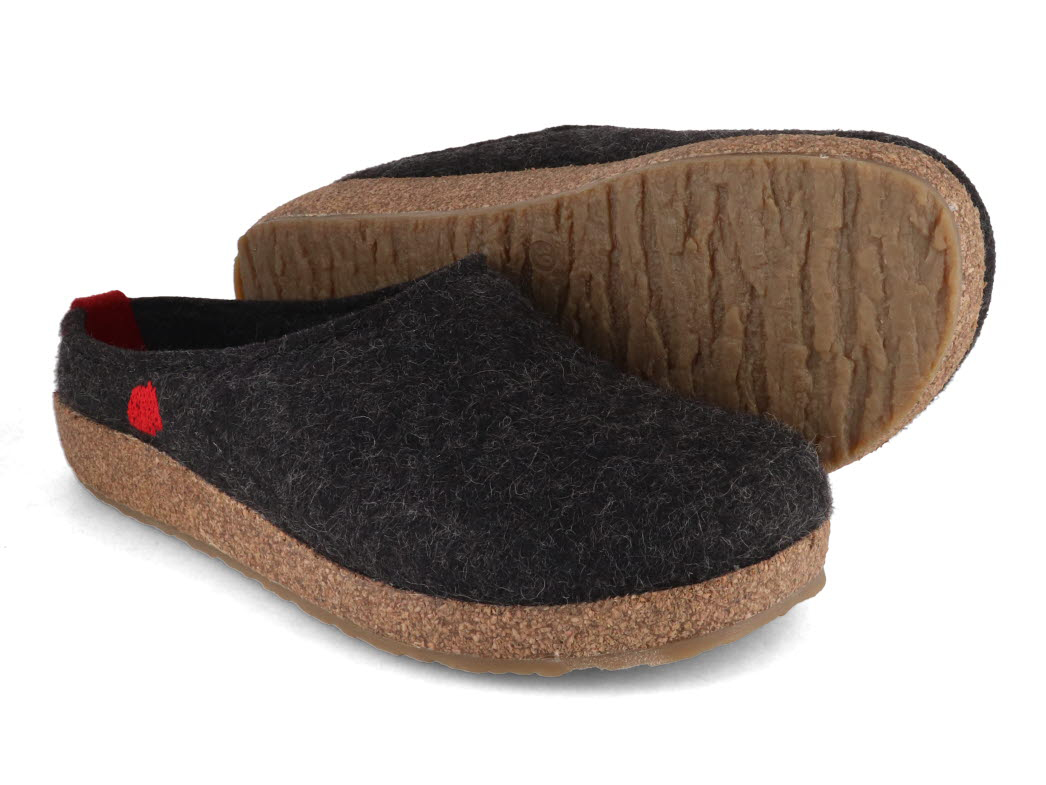 Haflinger Pantofole Grizzly Speed Donna – Comoda Calzatura Da Casa In Feltro Con Suola TR, Taglia Comoda G - 4