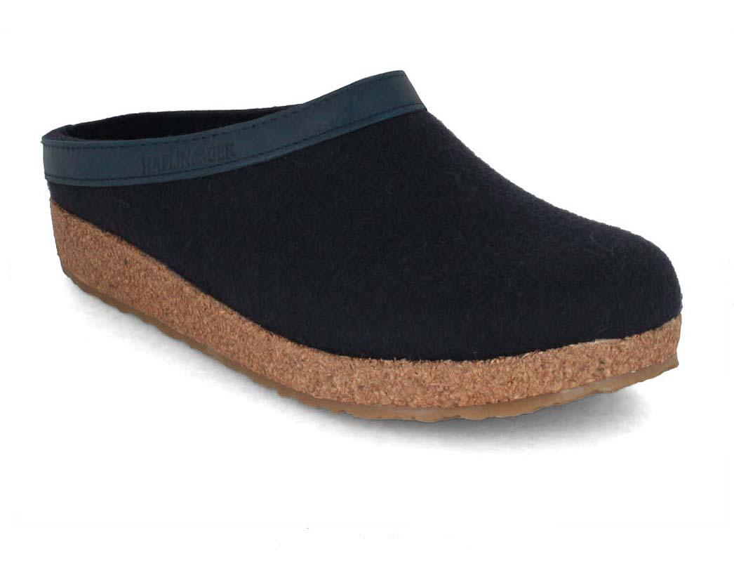 HAFLINGER GZ Torben Slippers with Arch Support, dark blue