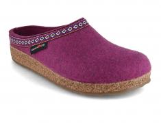HAFLINGER Hausschuhe f�r Damen Grizzly Franzl, maulbeer