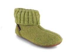 HAFLINGER Kinder H�ttenschuhe Everest Karlo, almgr�n