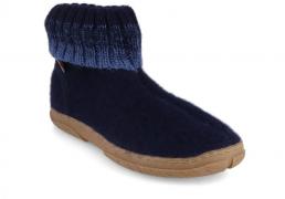 HAFLINGER Kinder H�ttenschuhe Yuki, mittelblau