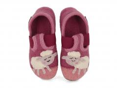 HAFLINGER Kinderslipper Everest Schnucki, heather rose