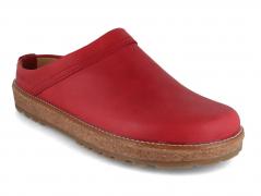 HAFLINGER Leder Clog f�r Damen Travel Classic, rot