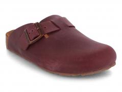 HAFLINGER Leder Clogs Porto, bordeaux