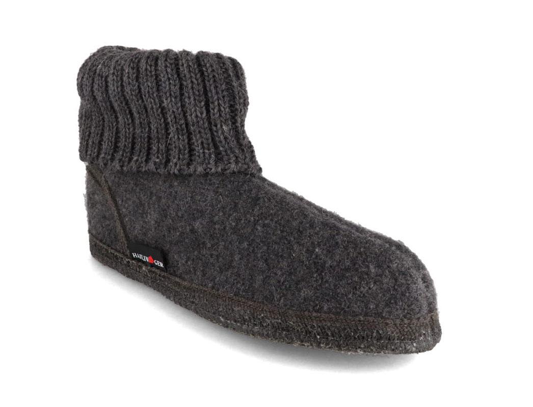 HAFLINGER Hüttenschuh Karl – Filzpantoffel Aus Reiner Schurwolle, Mit Latexsohle, Warm & Atmungsaktiv (Gr. 41, Beige)