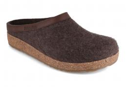 HAFLINGER Unisex Filzpantoffel Grizzly Torben, braun