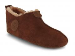 Lammbock� warme Lammfellhausschuhe �Texel�, cognac