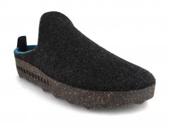 ASPORTUGUESAS Damen Filz Clogs Come, anthracite double