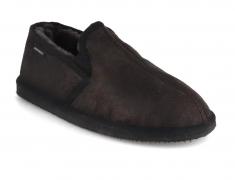 SHEPHERD Herren Lammfellhausschuh Bosse, matt black