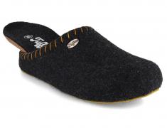 Tuffeln� Felt Slippers with Arch Support �Auszeit�, dark grey