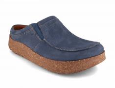Tuffeln� Lederclogs mit weichen Einlagen �Kommod�, blau 