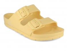 Thies Damen Badeschuh Ecofoam Sandal, lemon sorbet