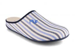 Thies Baumwollpantoffeln Eco Pyjama, blue