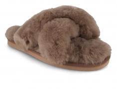 Thies Damen Hausschuhe Sheep Cross Sandal, elephant gre
