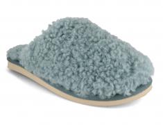 Thies Lammfellpantoffel f�r Damen Fluffy Shearling, ice