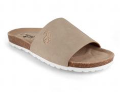 Thies Bodiee Soft, stone Pantoletten mit Fu�bett
