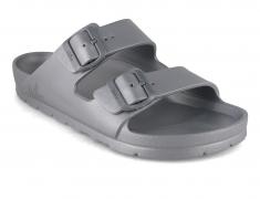 Thies vegane Badesandale Ecofoam, silver