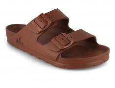 Thies vegane Badesandalen Ecofoam, whiskey