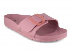 Thies vegane Damen Badepantolette Ecofoam, malve