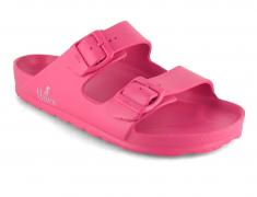 Thies vegane Damen Badesandale Ecofoam, orchid pink