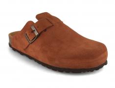 Tuffeln Nubuk Leder Clogs �Helgoland�, tabacco