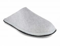 Tuffeln �Pfilz� Pantoffeln aus Pflanzenfasern, grau