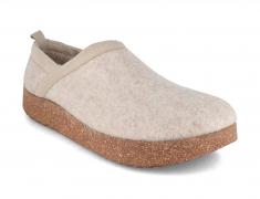 Tuffeln �Wollclogs� Hausschuhe,beige f�r niedrigen Span